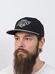Бейсболка AMERICAN NEEDLE арт. 21006A-LAK Los Angeles Kings 400 Series NHL (черный / светло-серый)